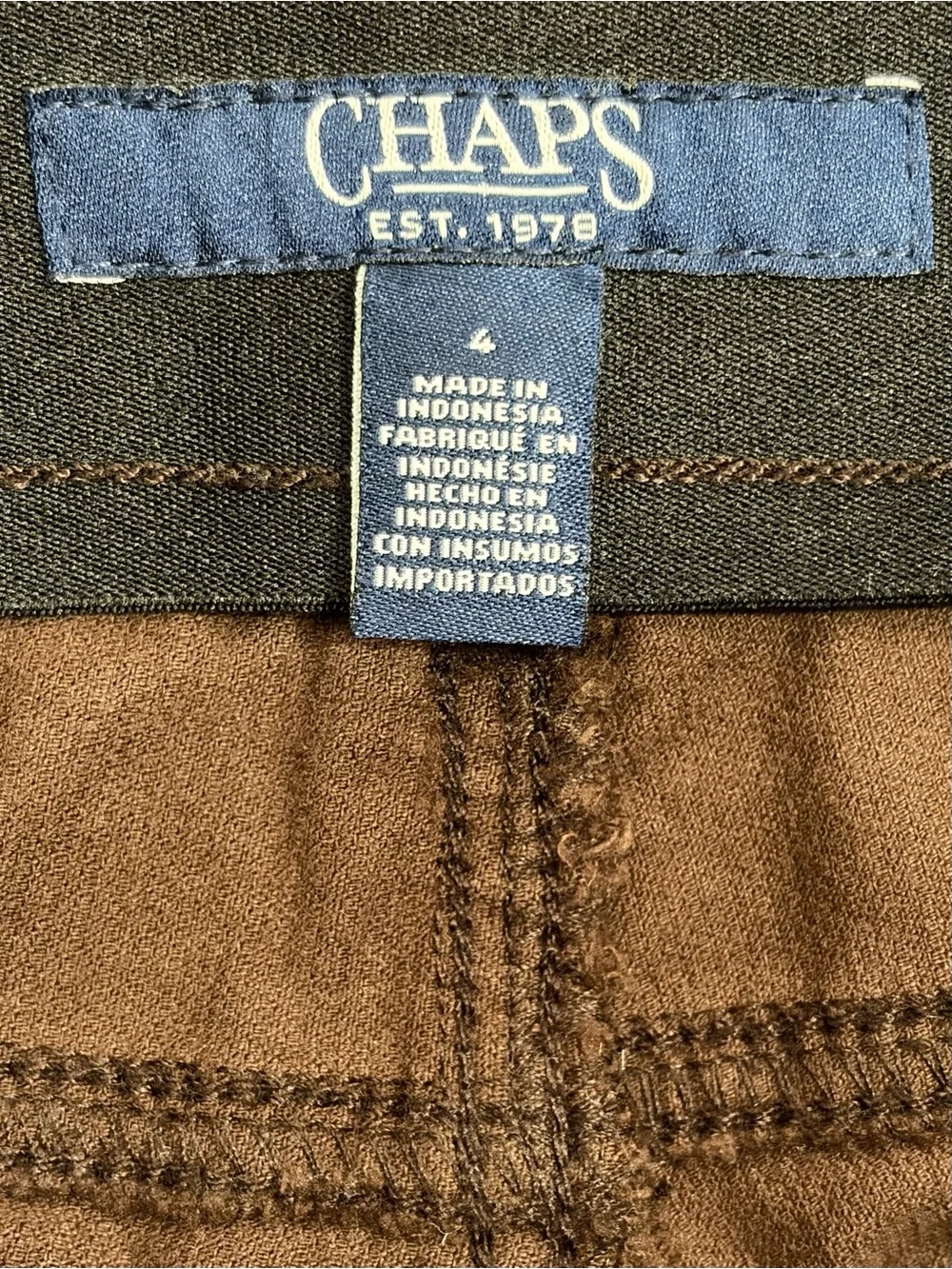 Chaps Chocolate Brown Corduroy Pants (4)